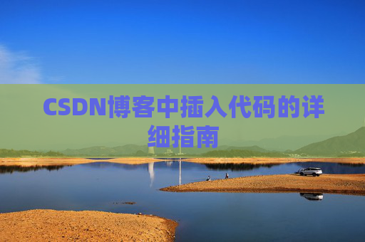 CSDN博客中插入代码的详细指南